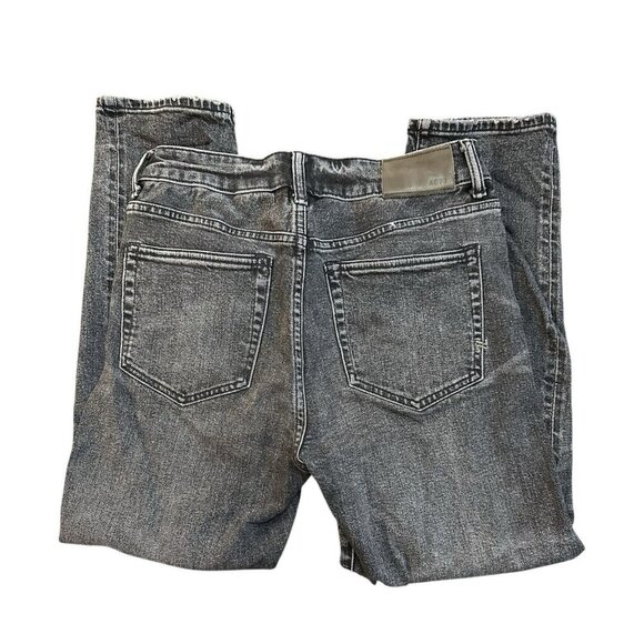 AE77 Mom Jeans size 6 Black Denim Distressed Stretch - Picture 4 of 8